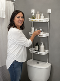 ToiletOrganizer Pro™ Orden Inteligente para tu Baño, Fácil Instalación con Repisa 3 niveles.