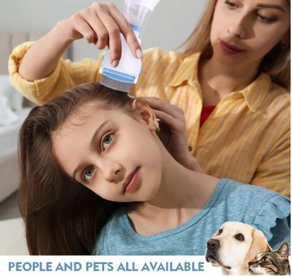 Cepillo aspirador antipiojos seguro para toda la familia