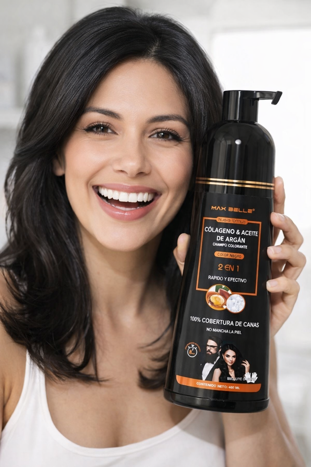 Shampoo Anticanas MaxBelle™ Renueva tu Imagen al Instante