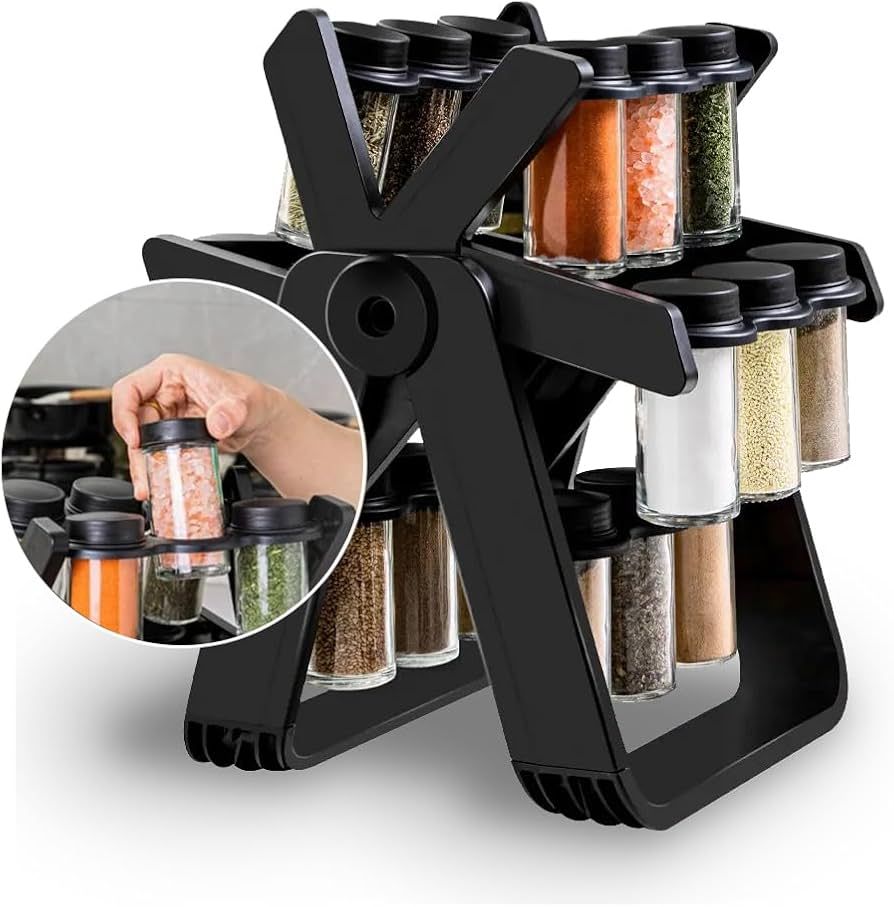 Especiero giratorio elegante para una cocina siempre ordenada