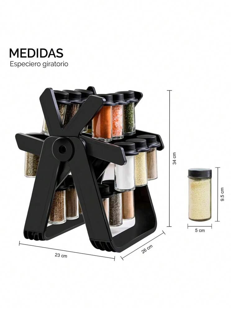 Especiero giratorio elegante para una cocina siempre ordenada