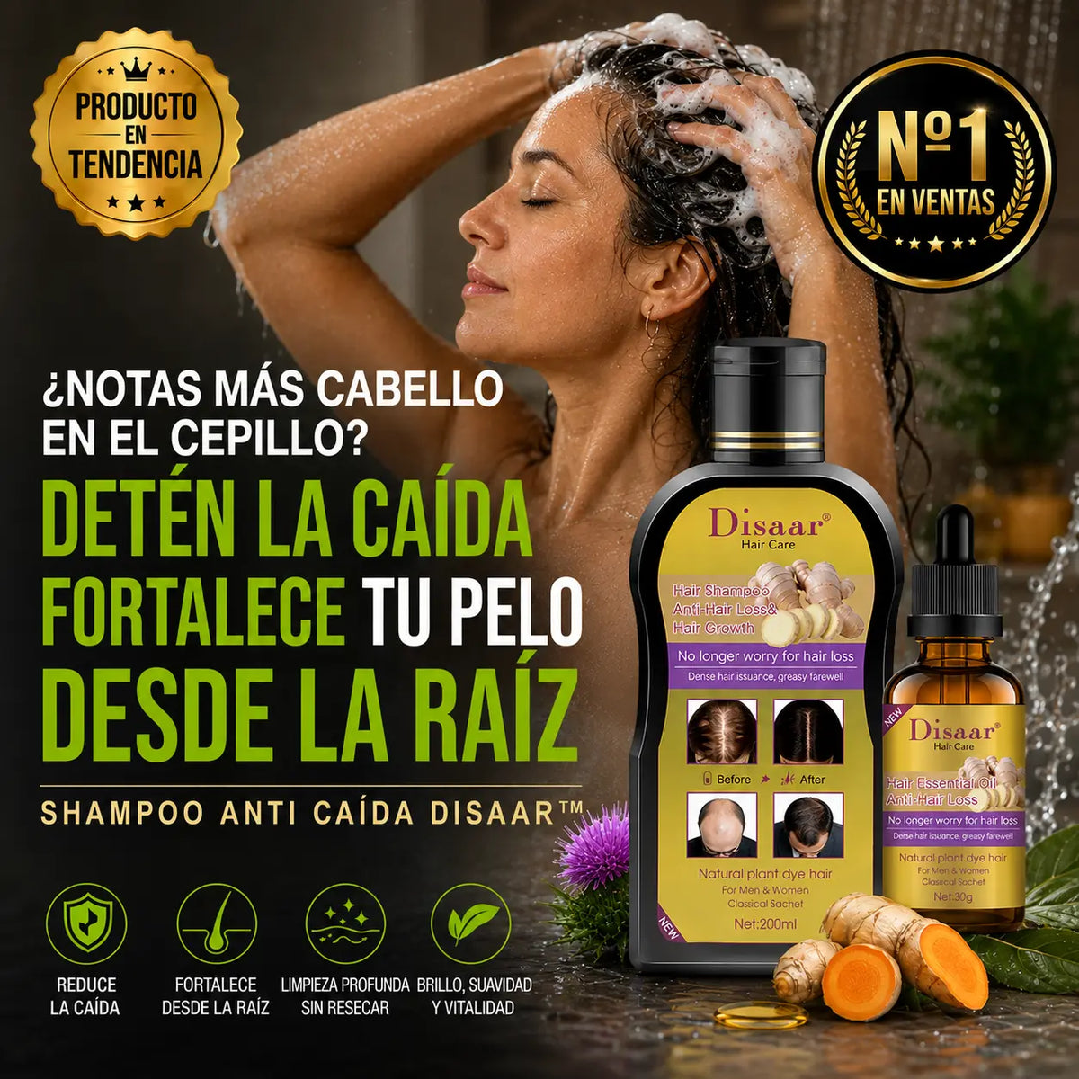 Disaar Anti HairLoss™ Shampoo + Sérum: el Dúo Perfecto para un Cabello más Fuerte