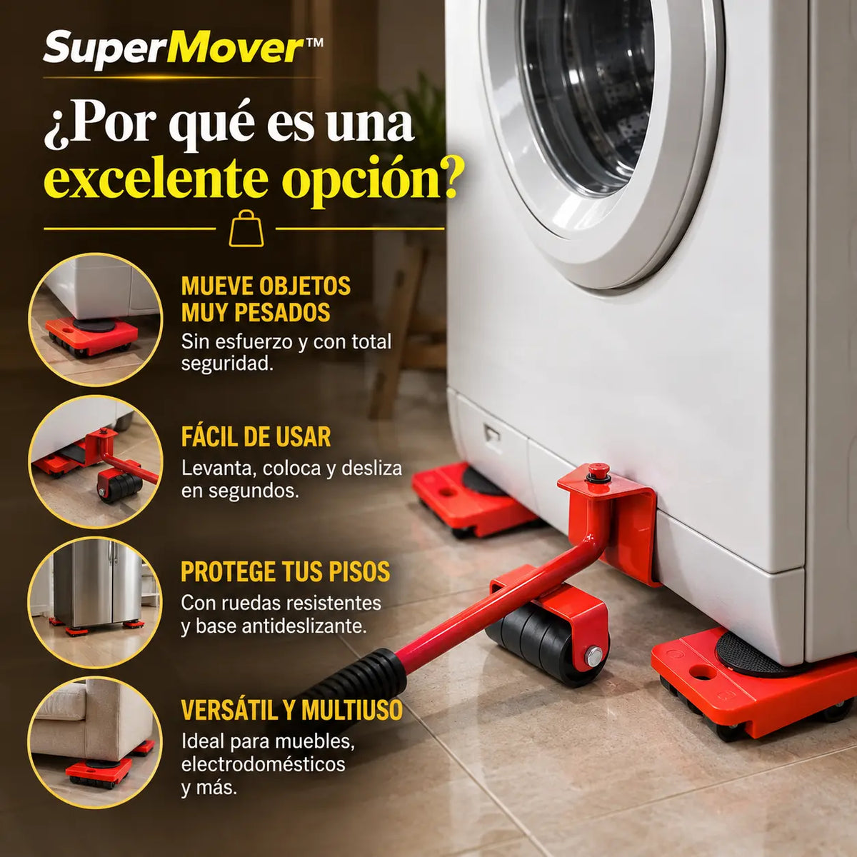 SuperMover™ – La Forma Inteligente de Mover Objetos Pesados