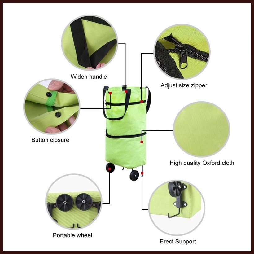 Tu bolso de compras plegable que se convierte en carrito